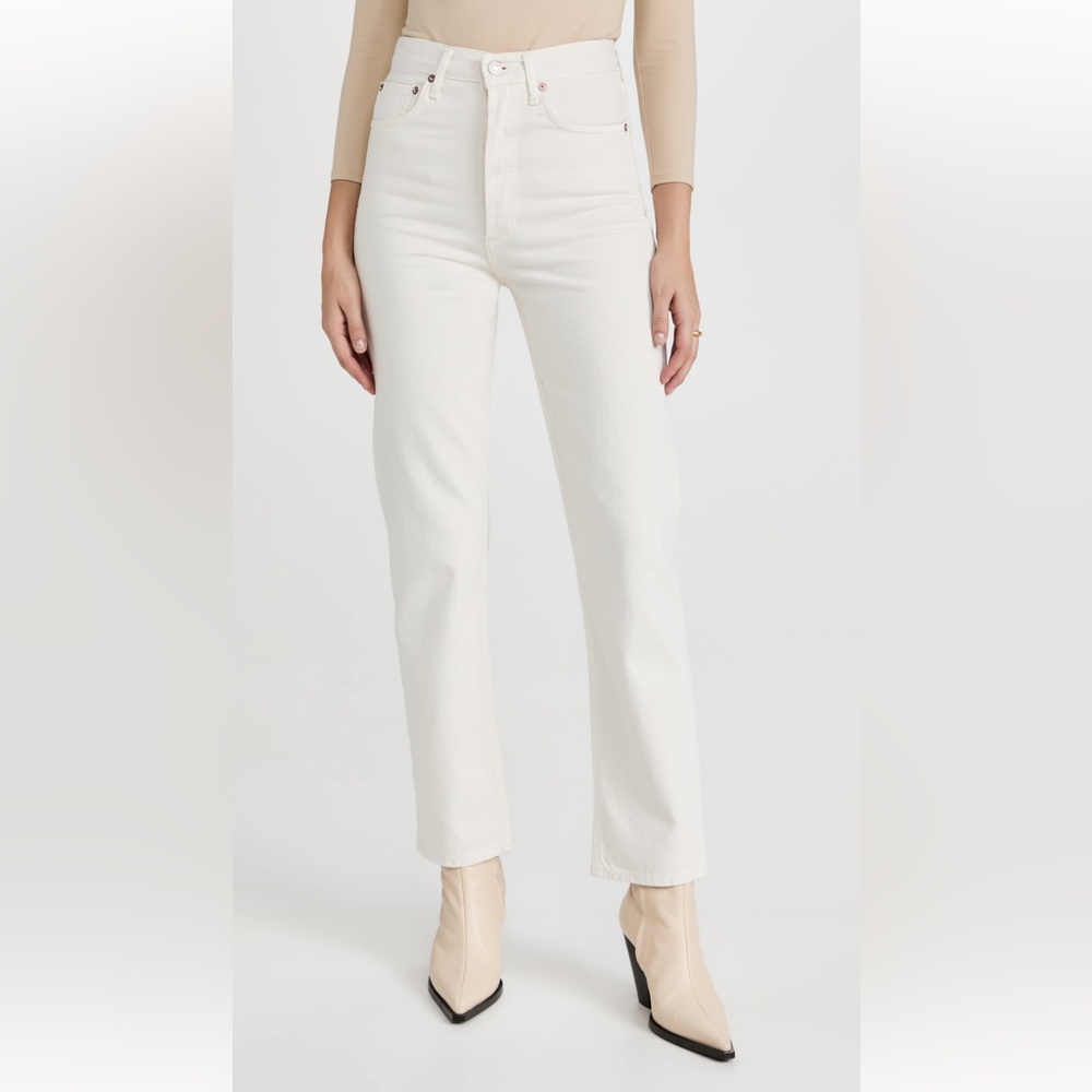 AGOLDE 90’s High Rise Pinch Waist Straight Jeans in Drum